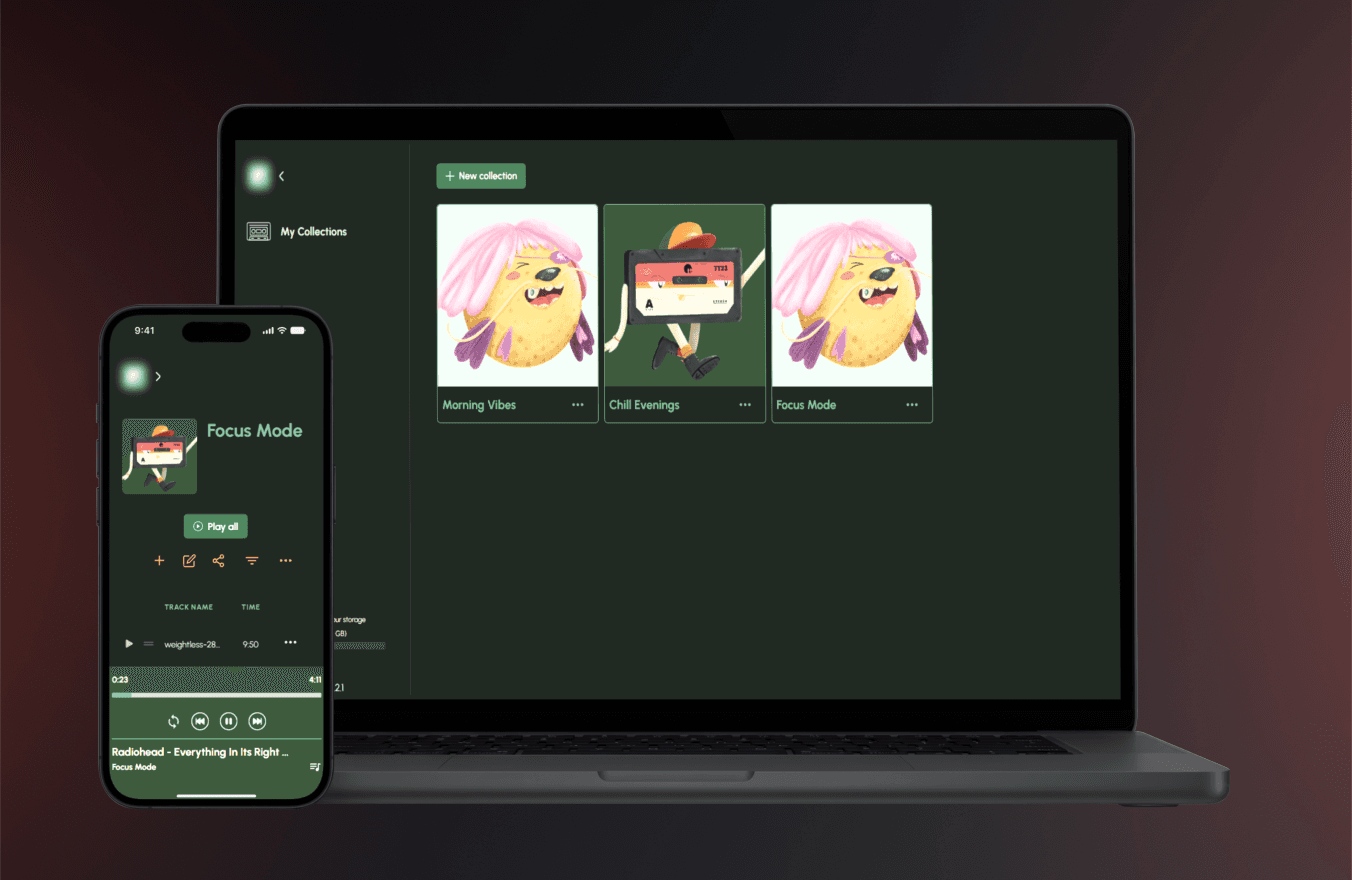 Audio storage and sharing platform for musicians